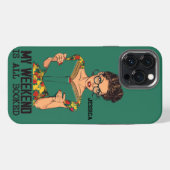 Pop Art Case, iPhone 16, My Weekend ist gebucht, Hülle (Rückseite (Horizontal))