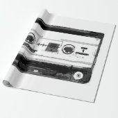 Pop Art Cassette Geschenkpapier (Ungerollt)