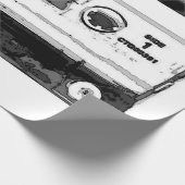 Pop Art Cassette Geschenkpapier (Ecke)