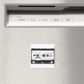 Pop Art Cassette Magnet (In Situ (Geschirrspüler))