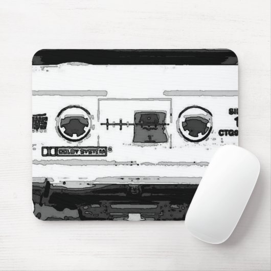 Pop Art Cassette Mousepad (Mit Mouse)