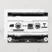 Pop Art Cassette Postkarte (Vorne/Hinten)