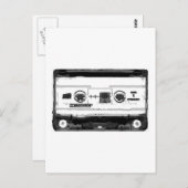 Pop Art Cassette Postkarte (Vorne/Hinten)