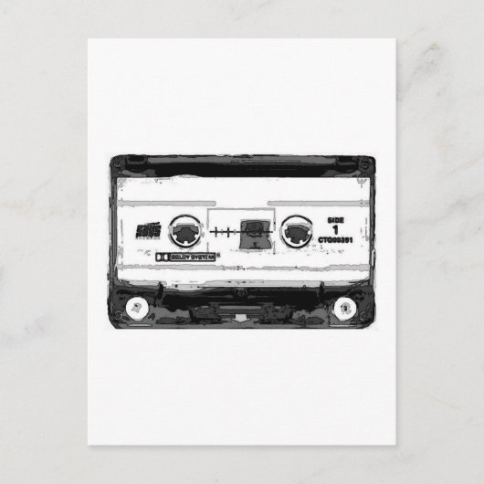 Pop Art Cassette Postkarte (Vorderseite)