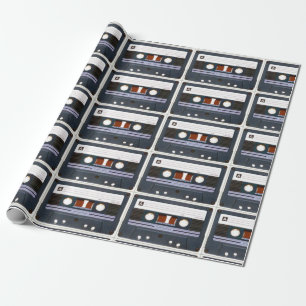 Pop Art Cassette Retro Geschenkpapier