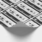 Pop Art Cassette Retro Geschenkpapier (Ecke)