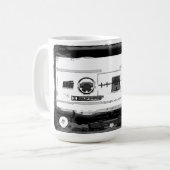 Pop Art Cassette Retro Kaffeetasse (Vorderseite Links)