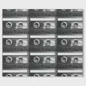 Pop Art Cassette Retro Vintag Geschenkpapier (Flach)