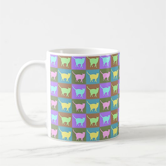 Pop Art Cats Kaffeetasse (Links)