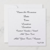 Pop Art Celebration by Year Invitation Einladung (Rückseite)