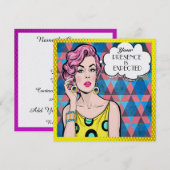 Pop Art Celebration Einladung (Vorne/Hinten)