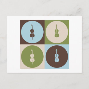Pop Art Cello Postkarte