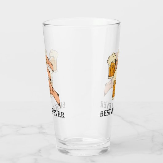 Pop Art Cheers Beers Best Day Ever Glas (Rechts)
