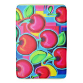 Pop Art Cherry Burst Badematte (Vorderseite Vertikal)