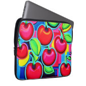 Pop Art Cherry Burst Laptopschutzhülle (Vorne Rechts)
