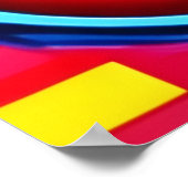 Pop Art Cherry Burst Poster (Ecke)