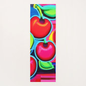 Pop Art Cherry Burst Yogamatte (Rückseite)