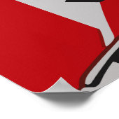 Pop Art chic Porträt einer Frau Poster (Ecke)