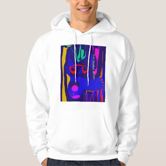 Pop art Chihuahua Hoodie (Vorderseite)