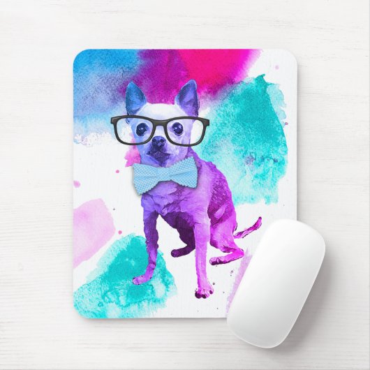 Pop Art Chihuahua Mousepad (Mit Mouse)