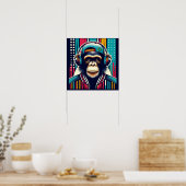 POP ART CHIMPANZEE 2 POSTER (Küche)
