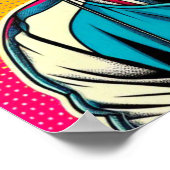 POP-ART CHIMPANZEE 4 POSTER (Ecke)