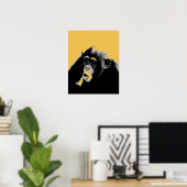 Pop Art Chimpanzee Poster (Heimbüro)