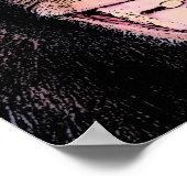 Pop Art Chimpanzee Sticken Zunge raus Poster (Ecke)