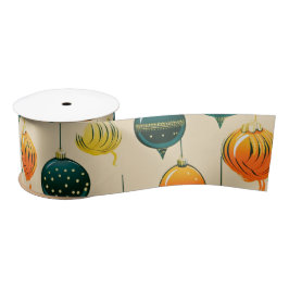 Pop Art Christmas Baubles Satinband