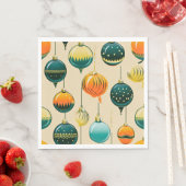 Pop Art Christmas Baubles Serviette (Beispiel)