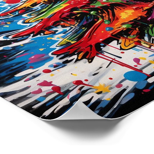 Pop Art Christmas Tree Poster (Ecke)