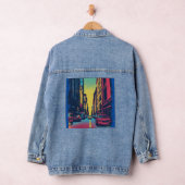Pop Art City Vibes Denimjacke Jeansjacke (Hangar)