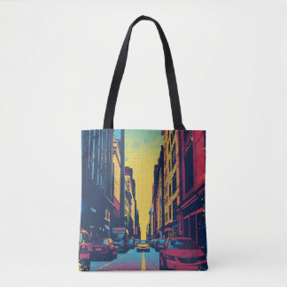 Pop Art City Vibes Tote Tasche