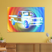 Pop Art Classic Car Leinwanddruck (Insitu (Wohnzimmer))