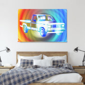 Pop Art Classic Car Leinwanddruck (Insitu (Schlafzimmer))