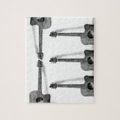 Pop Art Classic Gitarrenmalerei Illustration Puzzle (Vertikal)