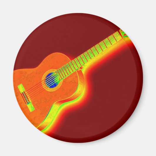 Pop Art Classic Guitar Magnet (Vorne)