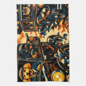 Pop Art Cockapoo gift home decor Geschirrtuch (Vertikal)