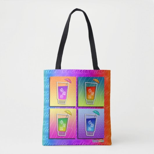 POP ART COCKTAILS TASCHE (Vorderseite)
