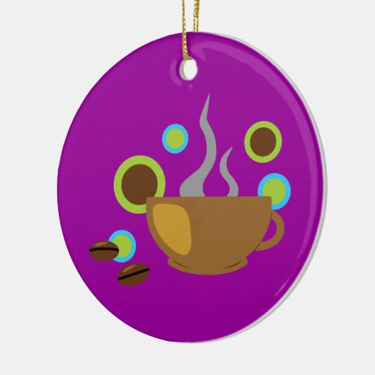 Pop Art Coffee Keramikornament (Links)