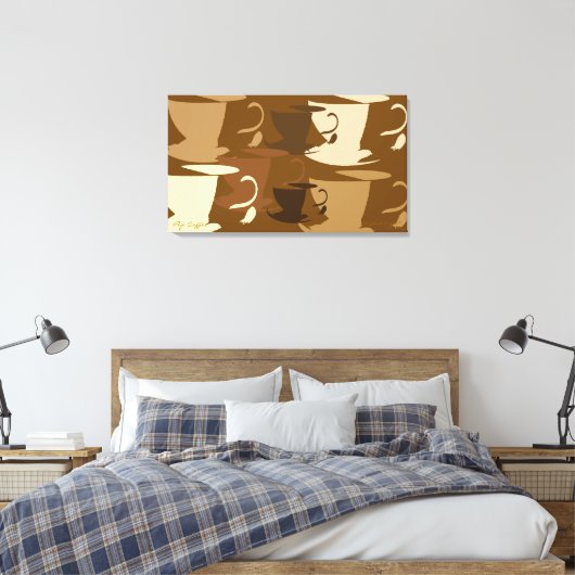 Pop Art Coffee on Leinwand (Insitu (Schlafzimmer))