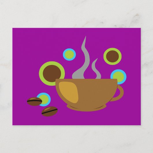 Pop Art Coffee Postkarte (Vorderseite)