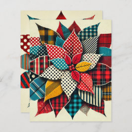 Pop Art Collage Poinsettia Scrapbook