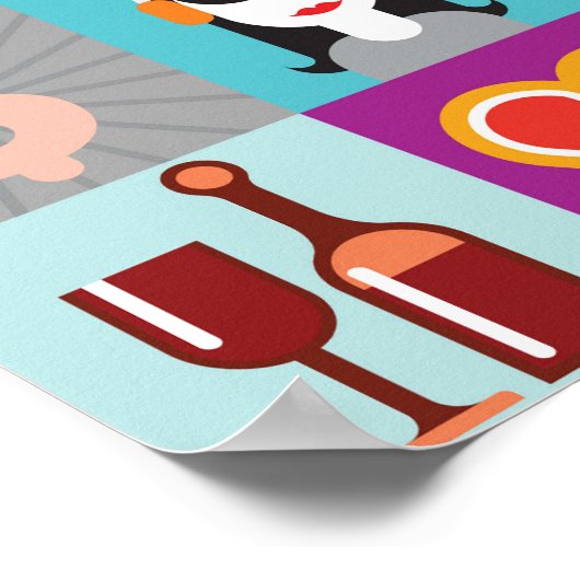 Pop Art Collage Poster (Ecke)