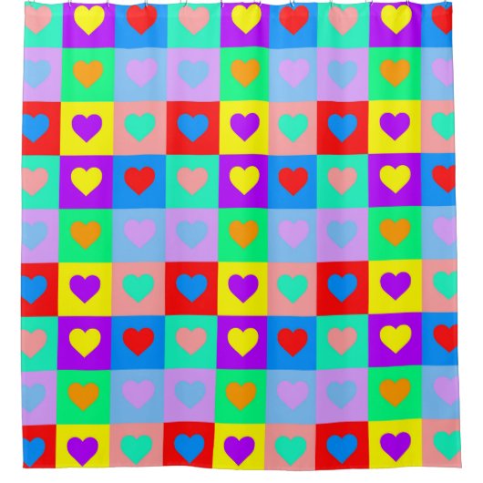 Pop Art Collection Duschvorhang (Vorderseite)