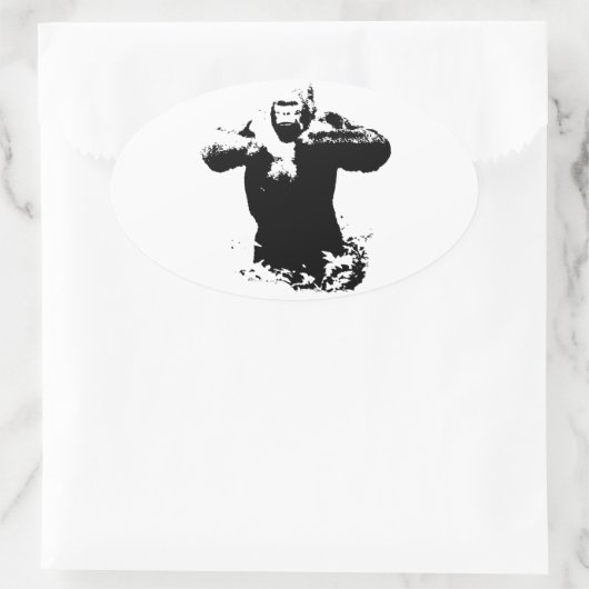 Pop Art Collection Ovaler Aufkleber (Tasche)