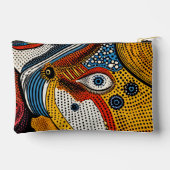 Pop Art Color Splash  Zubehörtasche (Rückseite)