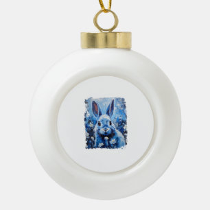 Pop Art Colorado Bunny Rabbit Keramik Kugel-Ornament