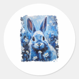 Pop Art Colorado Bunny Rabbit Runder Aufkleber