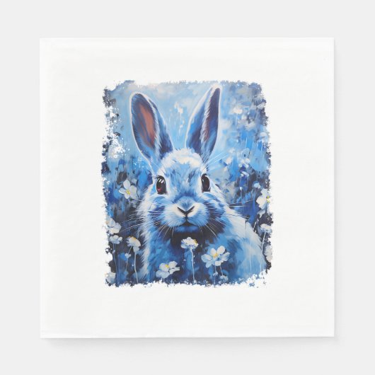 Pop Art Colorado Bunny Rabbit Serviette (Vorderseite)
